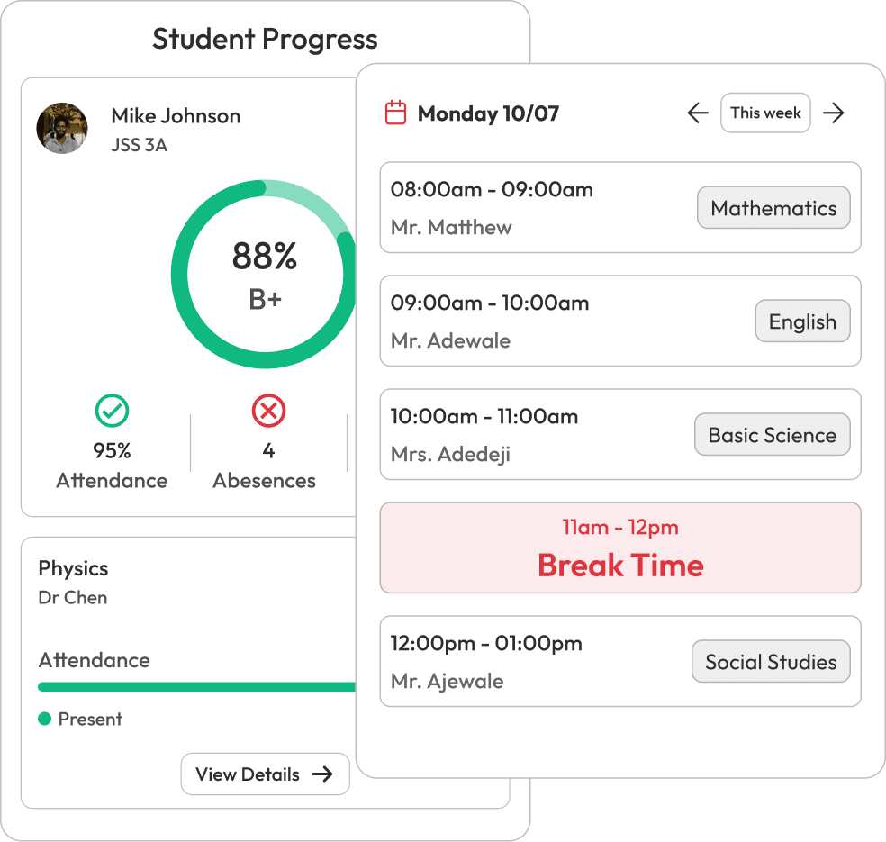 Parent/Student Functions